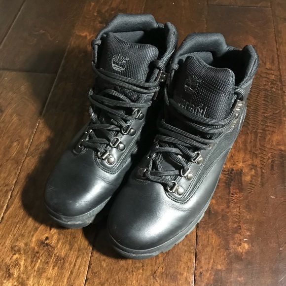 Timberland Shoes - Timberland Women Black Euro Hiker Boots 9.5M